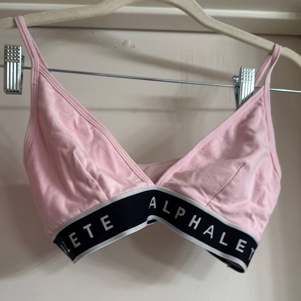 Alphalete Women's Soft Pink Bralette